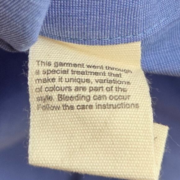 Girls of Dust Gardener Smock Linen Poplin Blue Medium - Picture 7 of 9